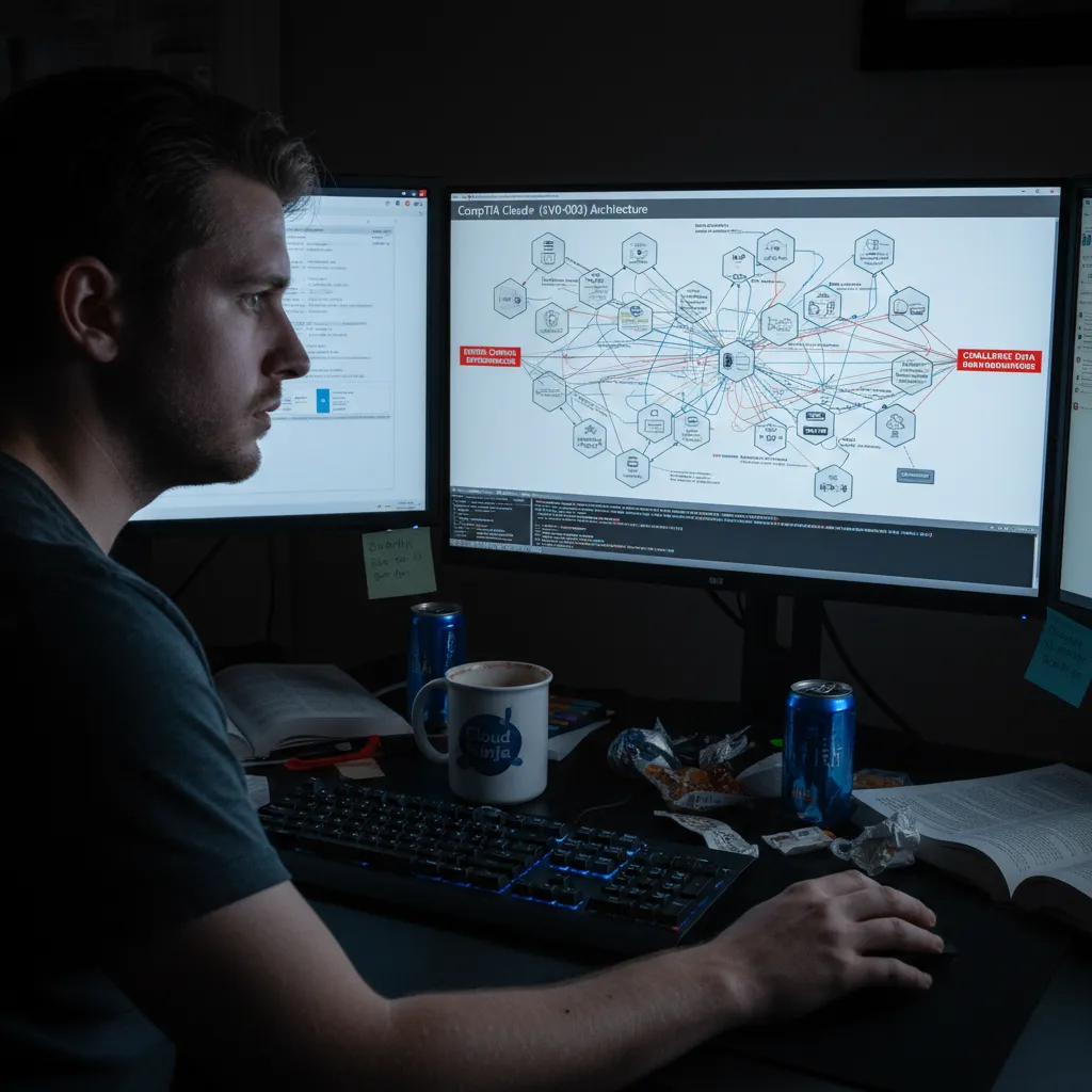 detailed visual description relevant to Introduction: Why the CompTIA Cloud+ (CV0-003) is Harder Than You Think